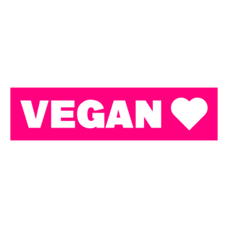 Vegan Decal (Hot Pink)
